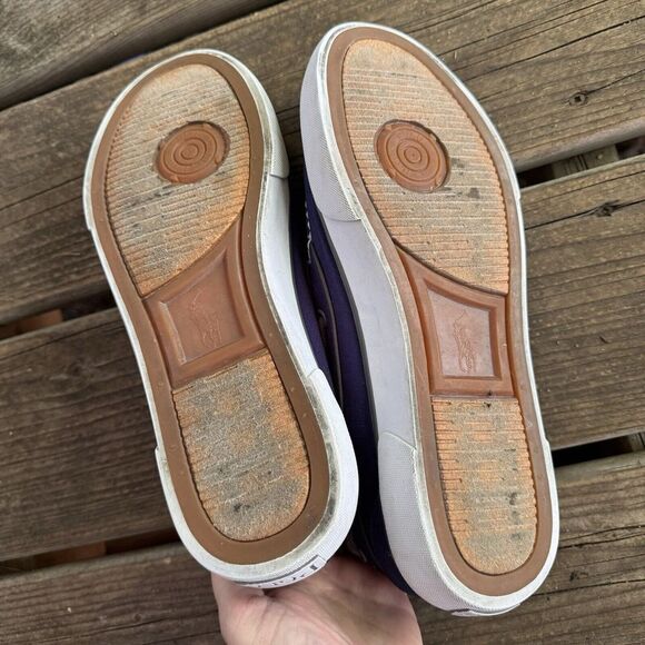 Polo Ralph Lauren‎ Navy Canvas Loafers In A Men's Size 8.5D - Picture 4 of 6